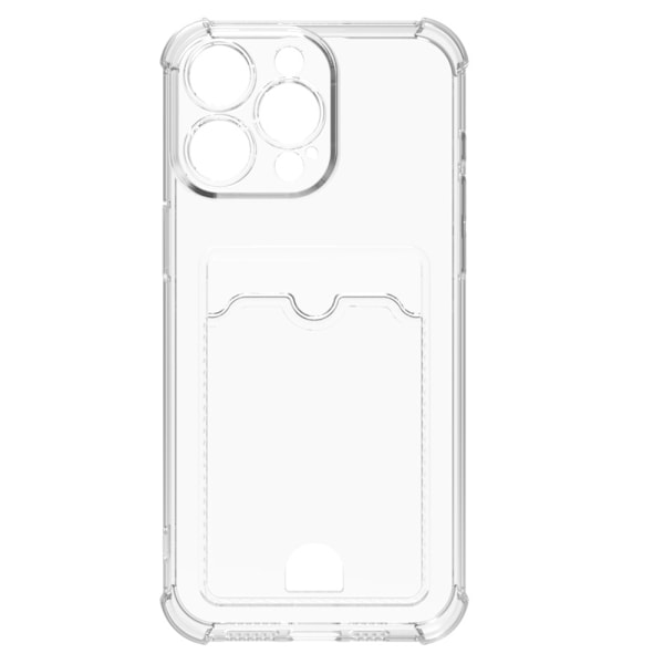 iPhone 16 Pro Max - Långvarigt och Transparent Fodral med Kortfack