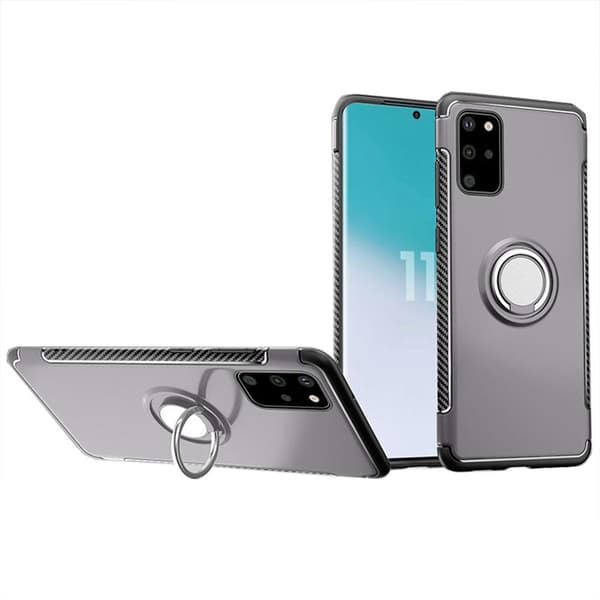 Samsung Galaxy S20 Plus - Floveme Skal med Ringhållare Blå