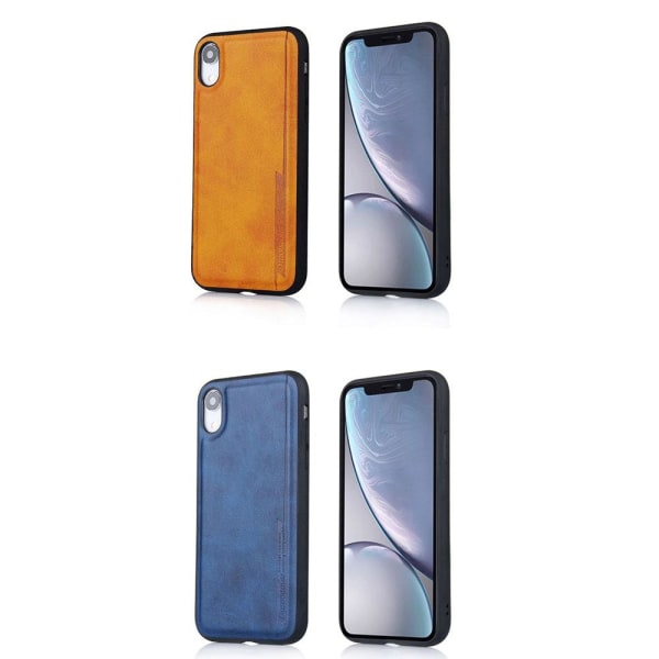 iPhone XR - Stilrent Skal i Pu-Läder Blå