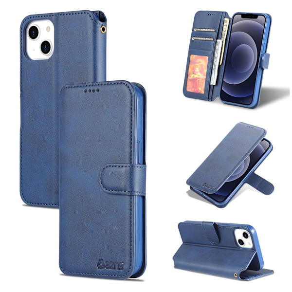 iPhone 14 Plus - Plånboksfodral (AZNS) Brun