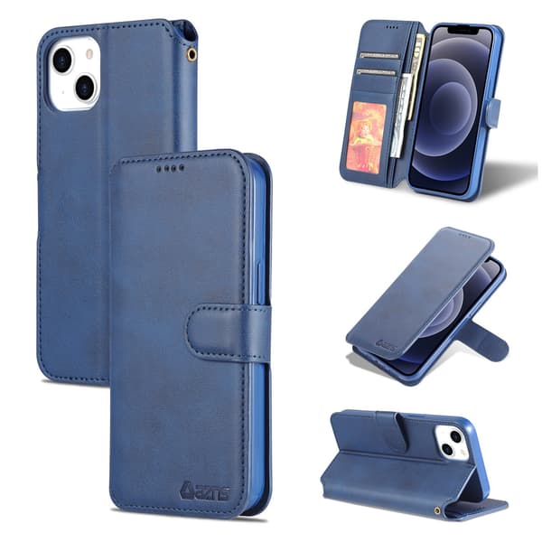 iPhone 14 Plus - Plånboksfodral (AZNS) Svart