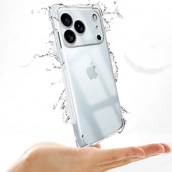 iPhone 17 Pro Silikonskal Airbag + Kepsfunktion