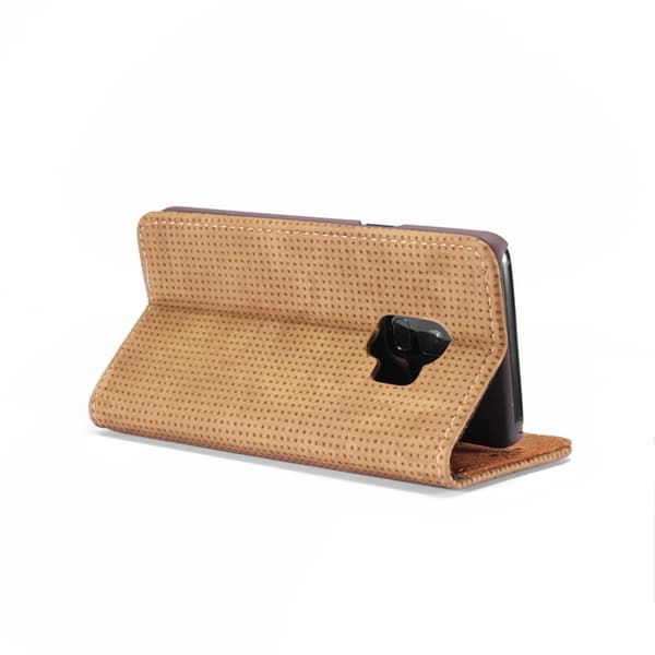 Plånboksfodral i Retrodesign från LEMAN till Samsung Galaxy S9+ Blå Blå