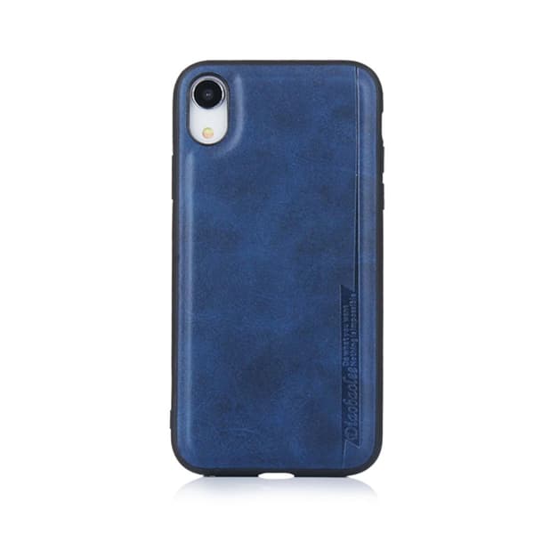 iPhone XR - Stilrent Skal i Pu-Läder Blå Blå