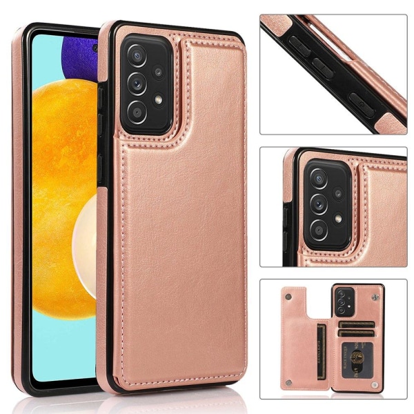 Samsung Galaxy A52 - NKOBEE Cover med kortholder Brun