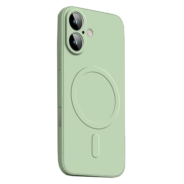 iPhone 16 - Magnetiskt Silikonskal med MagSafe Kompatibilitet Grå