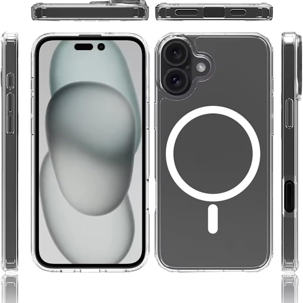 iPhone 16 Plus - Magnetiskt Skal med Totalt Skydd!