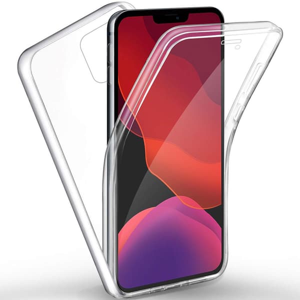 iPhone 12 Mini - Stilfuldt dobbeltsidet silikonecover Svart
