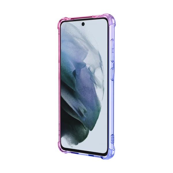 Samsung Galaxy S22 - Silikonecover Blå/Rosa