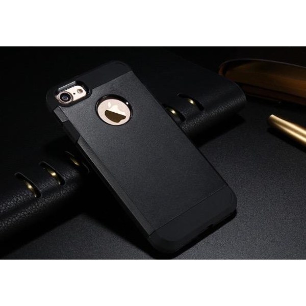 Händig Hybrid Armor Skal till iPhone 7 PLUS från FLOVEME Black Svart