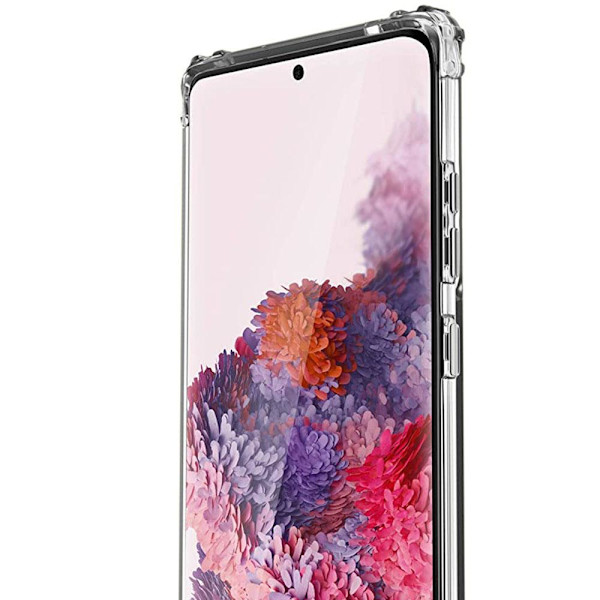 Samsung Galaxy S20 Ultra - Stöttåligt Silikonskal Transparent Transparent/Genomskinlig