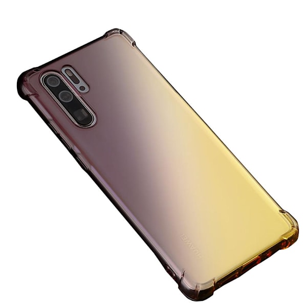 Huawei P30 Pro - Stødabsorberende Floveme Silikone Cover Svart/Guld