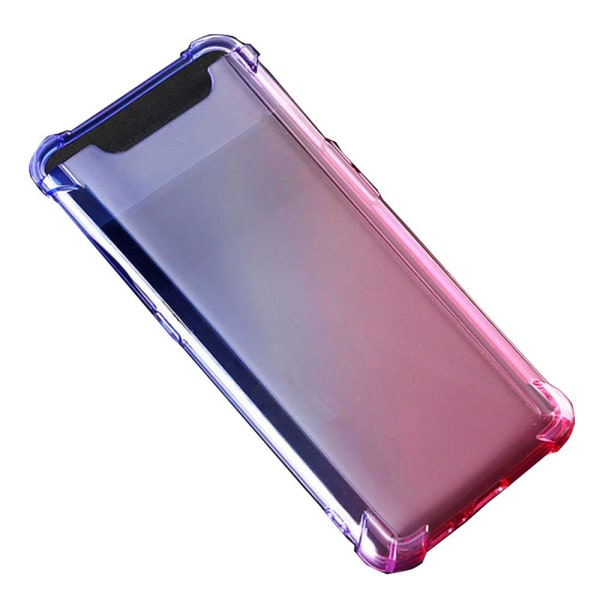 Samsung Galaxy A80 - Hållbart Silikonskal Tjocka Hörn FLOVEME Blå/Rosa