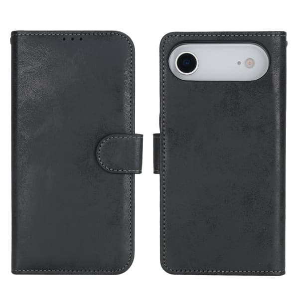 iPhone 17 Air Plånboksfodral  Magnet & Kortfack Svart
