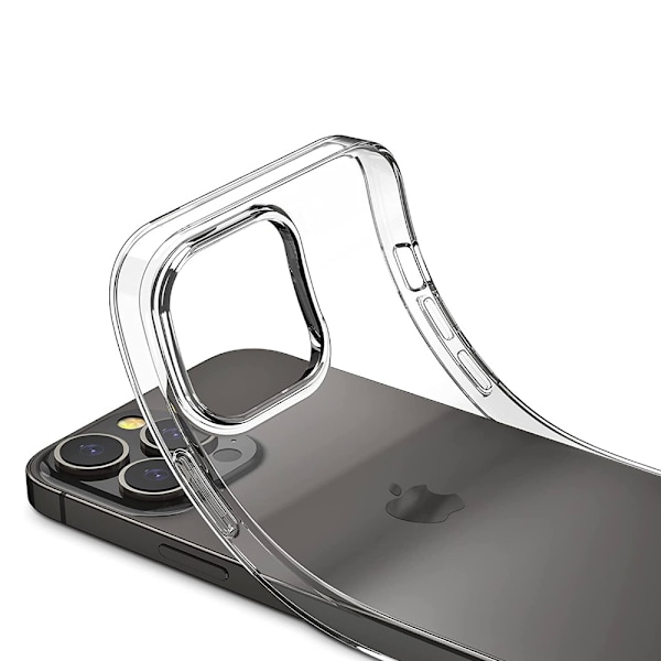 iPhone 16 Pro Max - Ultra-Tunt Silikonskal med Exceptionellt Skydd! Genomskinlig