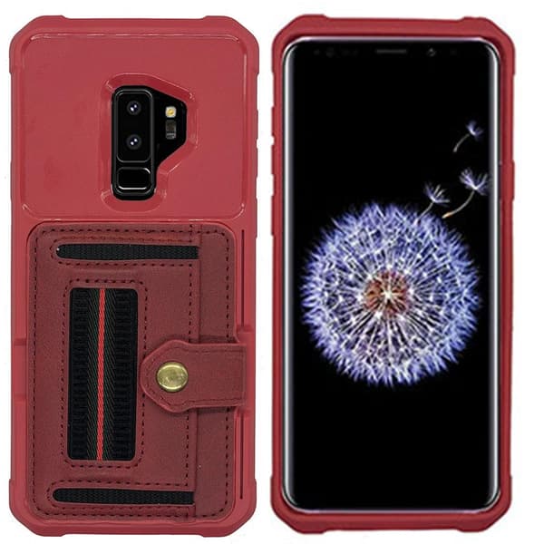 Samsung Galaxy S9 Plus - Skal med Korthållare Svart