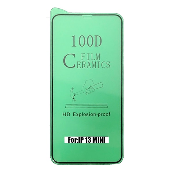 2-PACK iPhone 13 Mini Keramiskt Skärmskydd HD 0,3mm Transparent