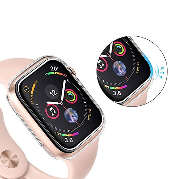 iWatch Series 5 Silikonskal 40mm 44mm Transparent 44mm