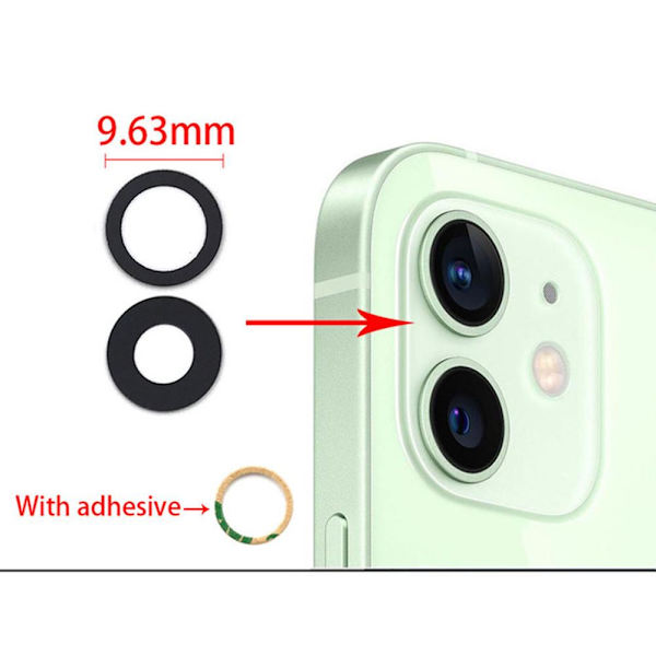 iPhone 11 Bakre Kamerafälglins Reservdel Transparent