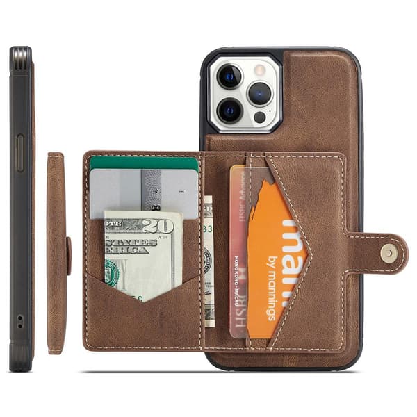 iPhone 12 Pro Max - Cover med kortrum Roséguld