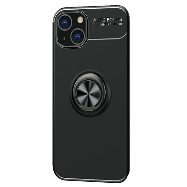 iPhone 14 Plus - Skal med Ringhållare Svart