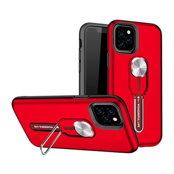 iPhone 12 Pro - Stødabsorberende cover med holder Röd