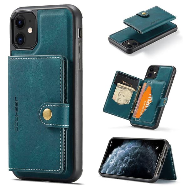 iPhone 12 - Cover med kortholder Brun