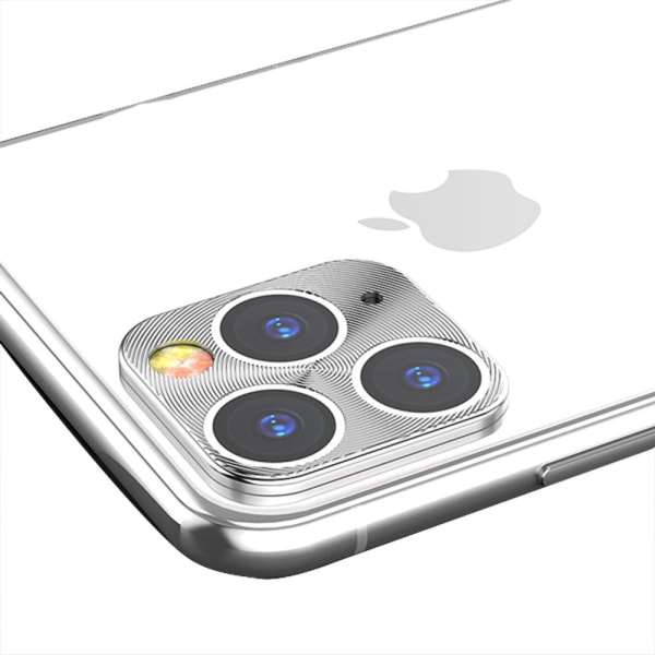 Laadukas kameran linssin suojus Runko iPhone 11 Pro Max Silver