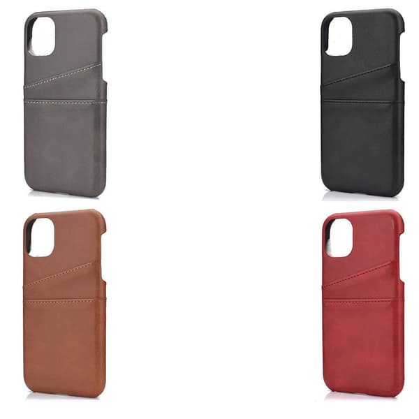 iPhone 11 Pro Max - Stilfuldt fleksibelt cover med kortholder Mörkblå