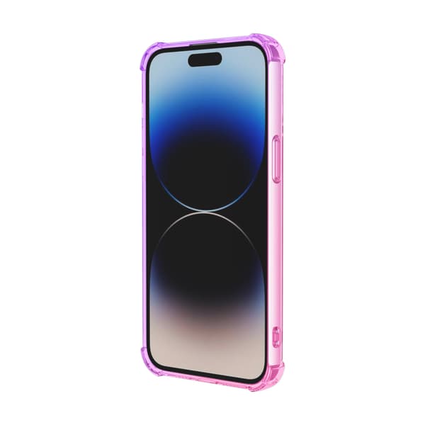 IPhone 15 pro - Smart beskyttelsesdeksel i silikon Rosa/Lila