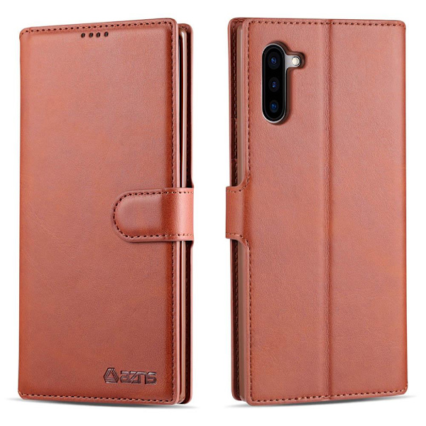 Samsung Galaxy Note10 - Praktiskt Yazunshi Plånboksfodral Brun Brun