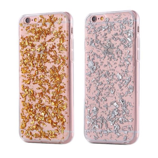 iPhone  6/6S - Exklusivt Elegant Crystal-flake skal FLOVEME Guld