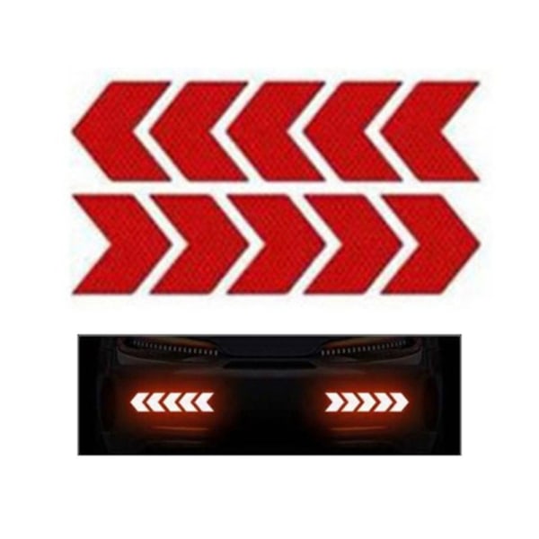 Slitasjebestandige 5-Pack Arrow Refleks Strips Röd