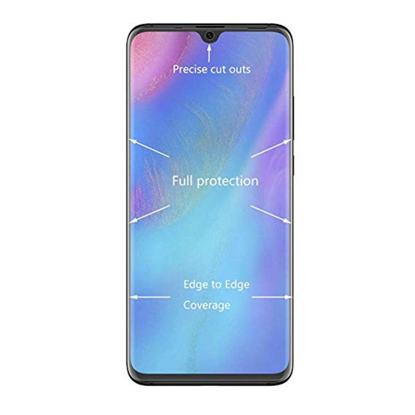 P30 Pro Skärmskydd 9H Nano-Soft Screen-Fit HD-Clear Transparent/Genomskinlig