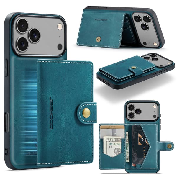 iPhone 17 Pro Max Plånboksskal  4 Kortfack + Sedelfack Roséguld