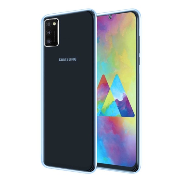 Samsung Galaxy A41 - Dubbelsidigt Silikonskal NORTH Blå