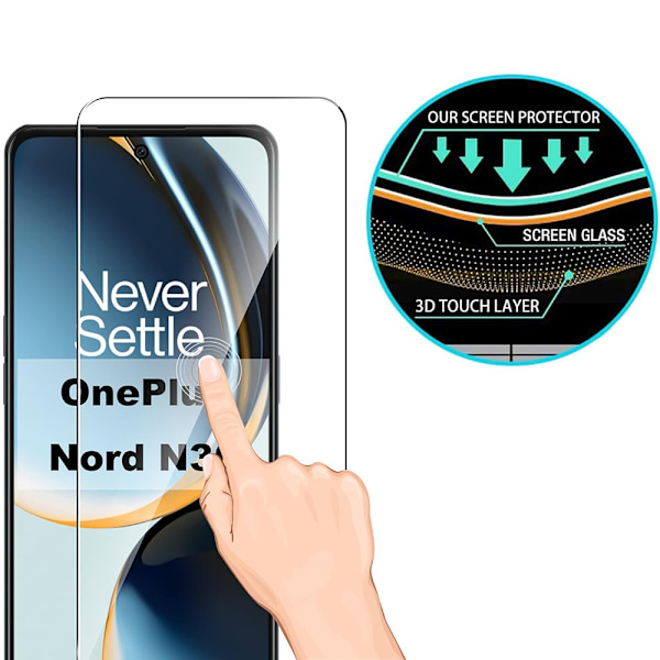 Skärmskydd + Kameralinsskydd för OnePlus Nord CE 3 Lite 5G/N30