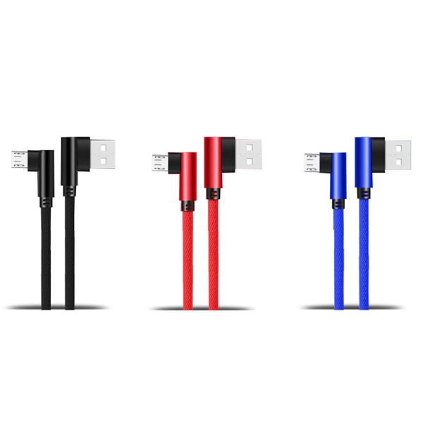 Effektfull Slittålig Snabbladdnings Kabel Micro-USB Röd 2 Meter