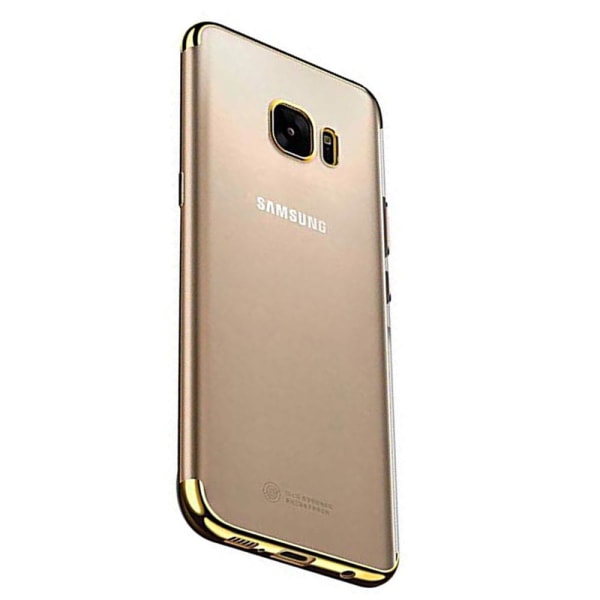 Samsung Galaxy S7 Edge - Stilig Floveme silikondeksel Silver