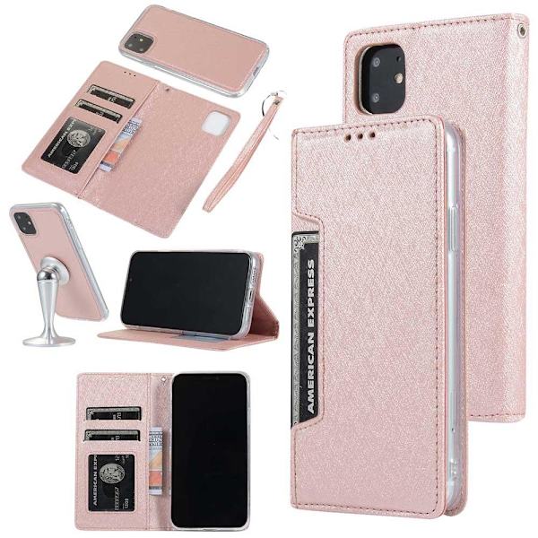 iPhone 11 Pro - Elegant FLOVEME pung etui Svart