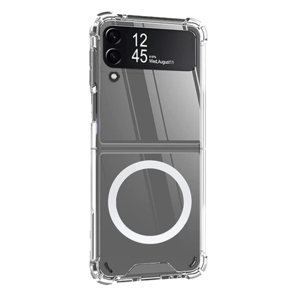Samsung Galaxy Z Flip 4 - Magnetiskt Skyddsskal Genomskinlig