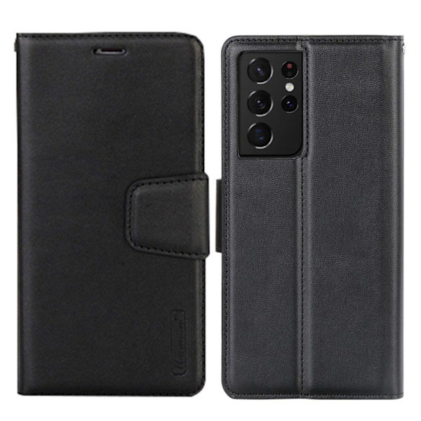 Samsung Galaxy S21 Ultra - HANMAN Plånboksfodral Svart