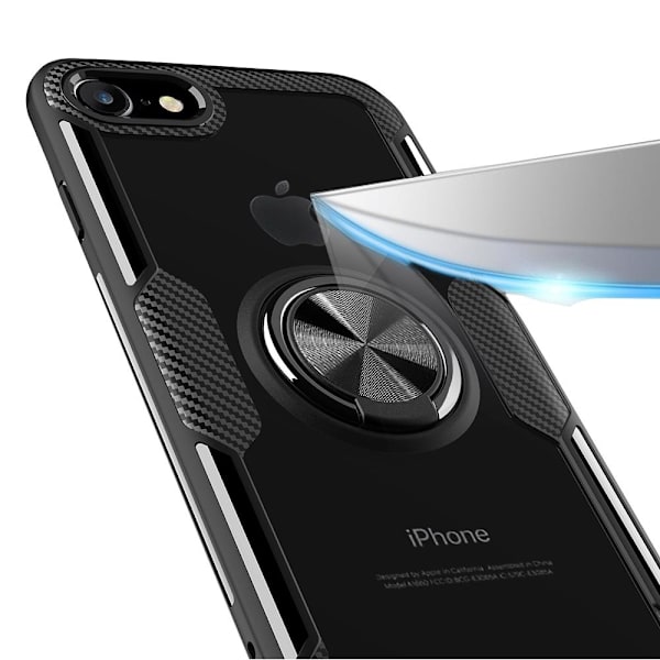Skal med Ringhållare - iPhone SE 2020 Blå/Blå