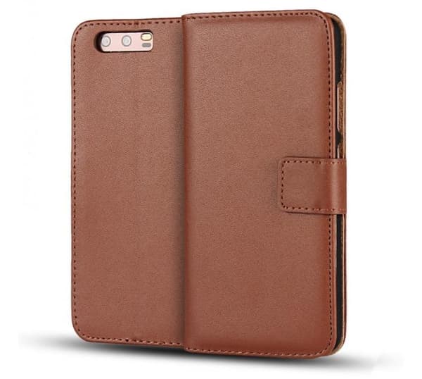 Huawei P10 Plus - Stilrent Plånboksfodral från TOMKAS (Läder) Ljusrosa