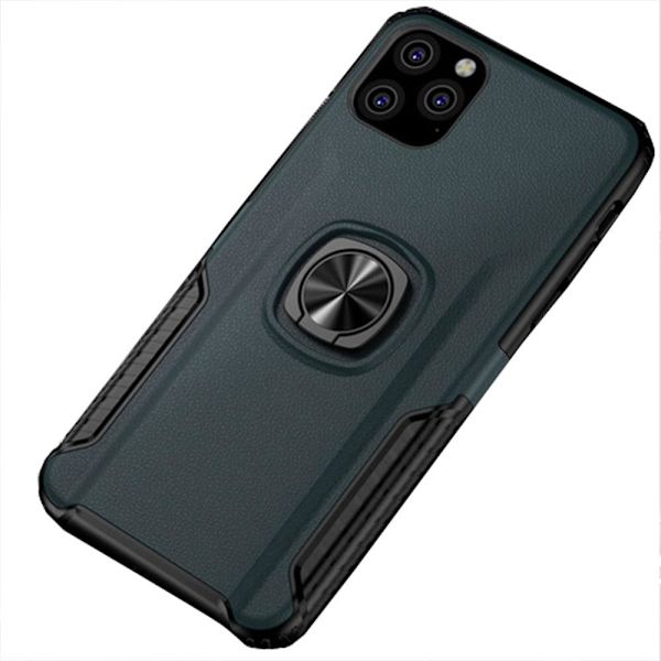 iPhone 11 Pro Max - Professionellt Leman Skal med Ringh�llare Red Röd