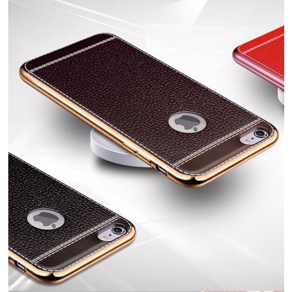 Stilrent Exklusivt skal - LEMAN (VINTAGE-serie) iPhone 7 ORGINAL Röd