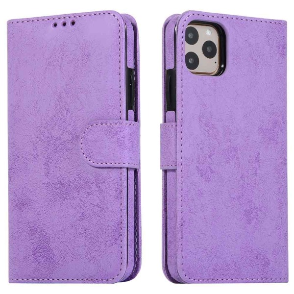 iPhone 11 Pro Max - Praktisk LEMAN Wallet etui Rosa