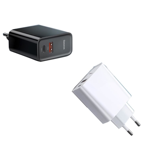 Kraftig Type-C USB-vægadapter BASEUS Vit Vit