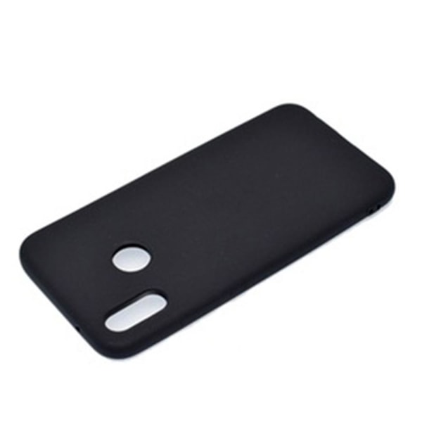 Mattbehandlet Silikonskal til Huawei P20 Lite Svart