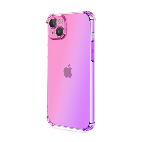IPhone 15 plus - Smart Skyddsskal i silikon Rosa